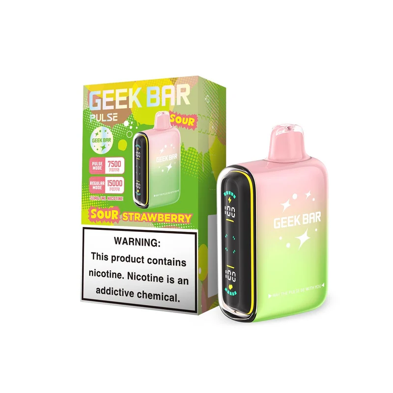Geek Bar Pulse Sour Strawberry Geek Bar Pulse Sour Strawberry — buy at Stormy Vape in Boise, Idaho