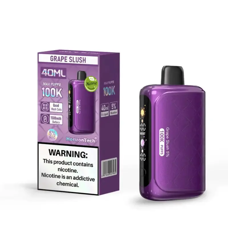 Horizon Tech 100k Grape Slush disposable vape — buy at Stormy Vape Boise