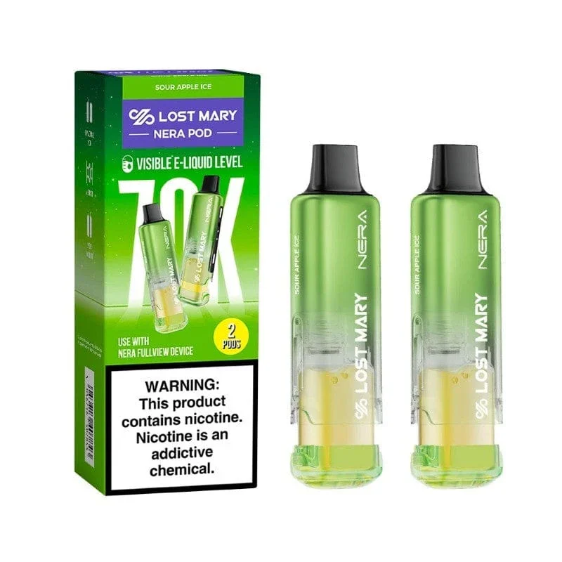 Lost Mary 70K Nera Pod Sour Apple Ice Lost Mary 70K Nera Pod Sour Apple Ice — buy at Stormy Vape in Boise, Idaho