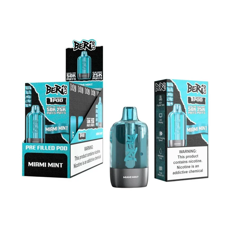 Beri CLIQ Miami Mint — Stormy Vape Boise