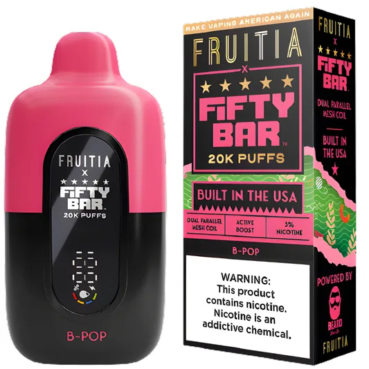 Fifty Bar Fruitia Berry Pop — Stormy Vape Boise