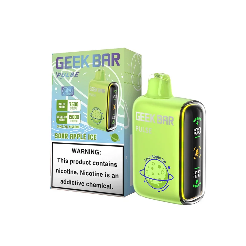 Geek Bar Pulse Sour Apple Ice — Stormy Vape Boise