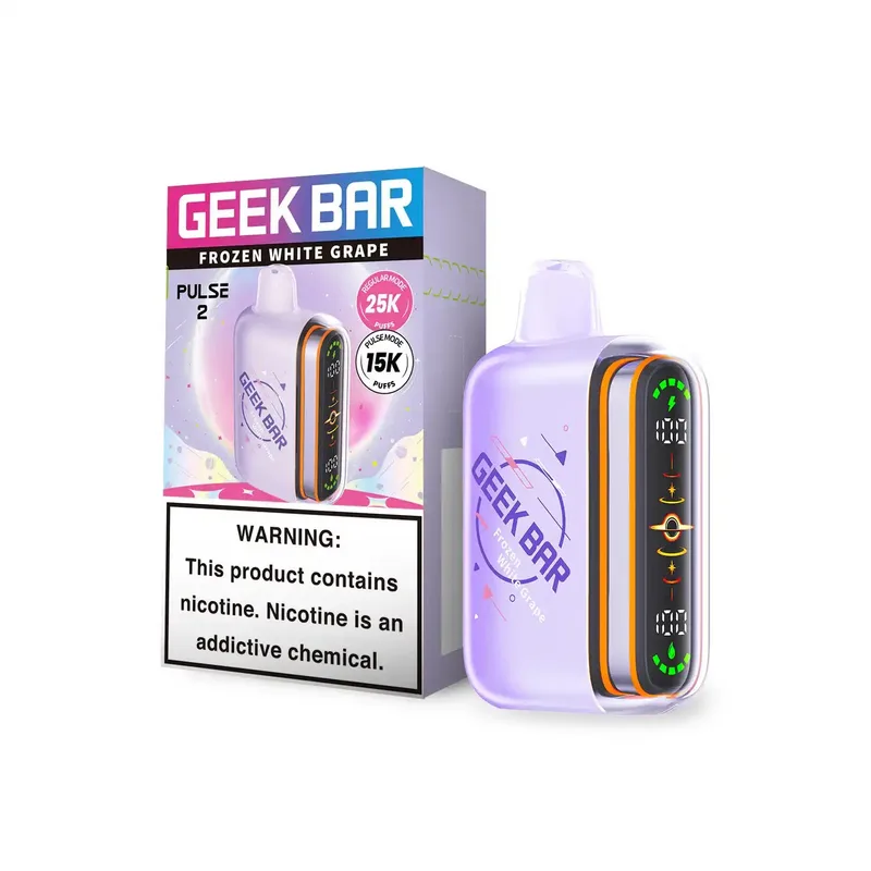 Geek Bar Pulse 2 Frozen White Grape — Stormy Vape Boise