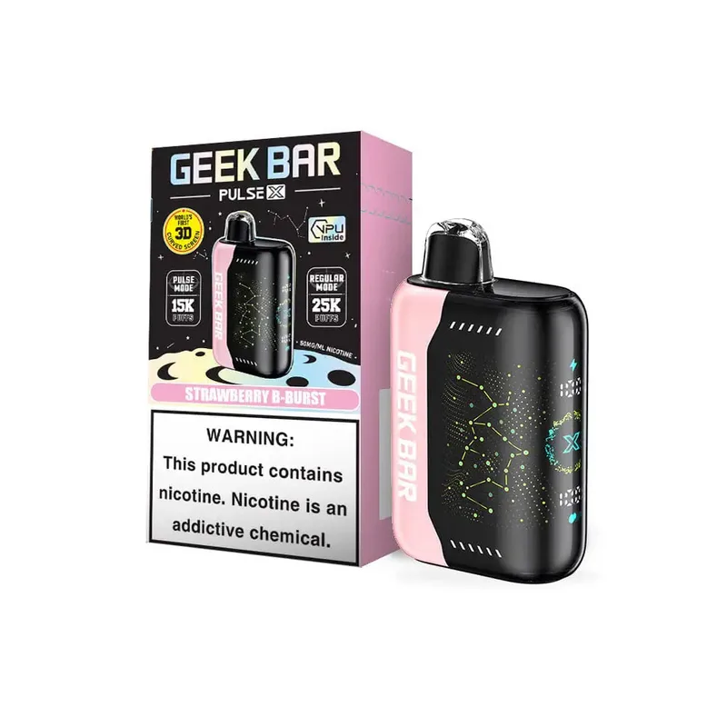 Geek Bar Pulse X Strawberry B Burst Geek Bar Pulse X Strawberry B Burst — buy at Stormy Vape in Boise, Idaho