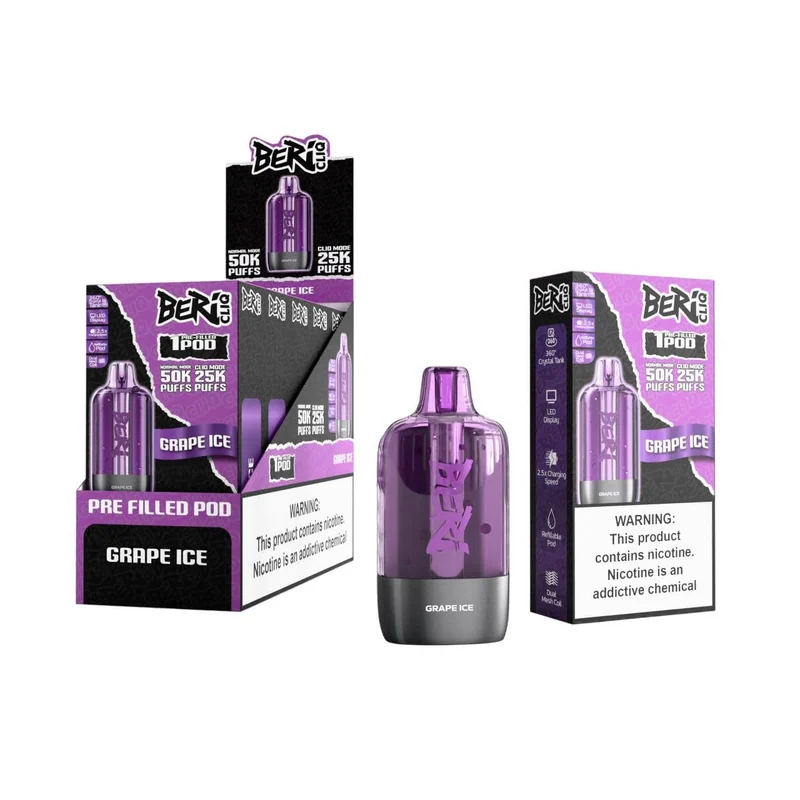 Beri CLIQ Grape Ice disposable vape — buy at Stormy Vape Boise