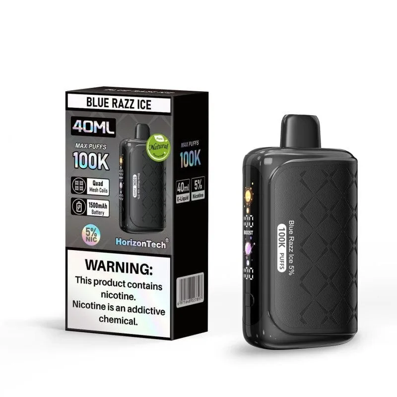 Horizon Tech 100k Blue Razz Ice — Stormy Vape Boise