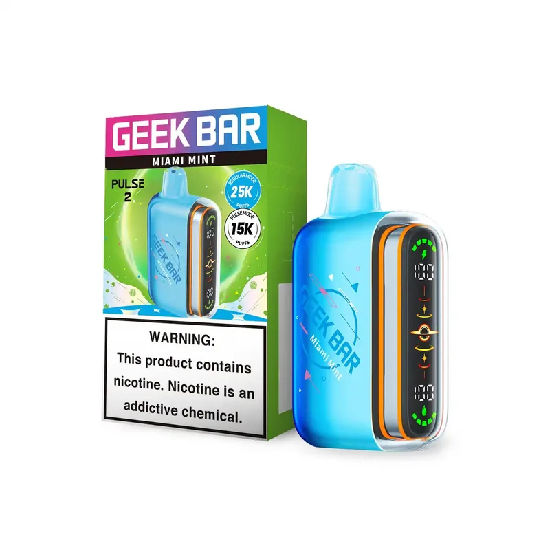 Geek Bar Pulse 2 Miami Mint Geek Bar Pulse 2 Miami Mint — buy at Stormy Vape in Boise, Idaho