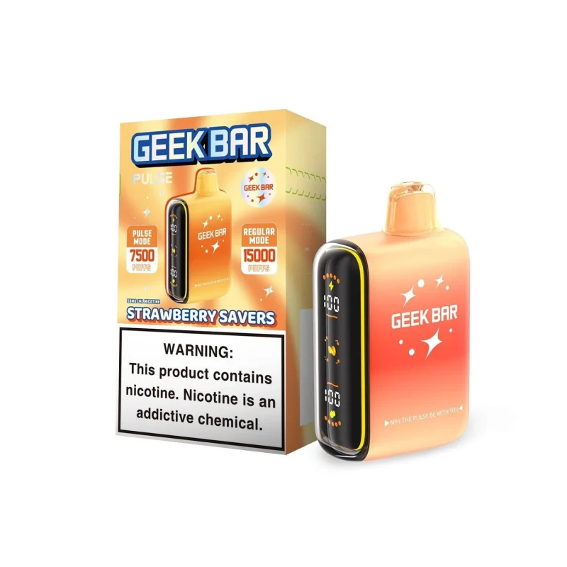 Geek Bar Pulse Strawberry Savers Geek Bar Pulse Strawberry Savers — buy at Stormy Vape in Boise, Idaho
