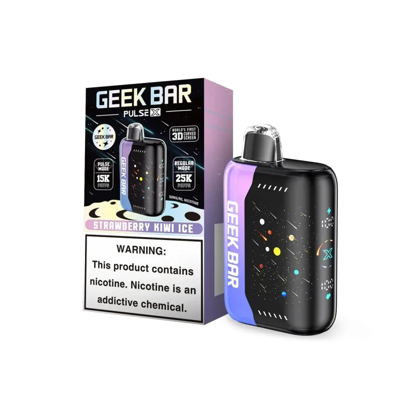 Geek Bar Pulse X Strawberry Kiwi Ice disposable vape — buy at Stormy Vape Boise